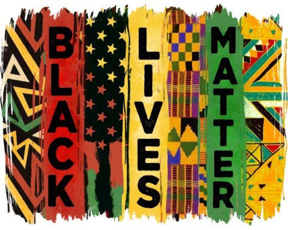 Juneteenth Black Lives Matter Brush Strokes