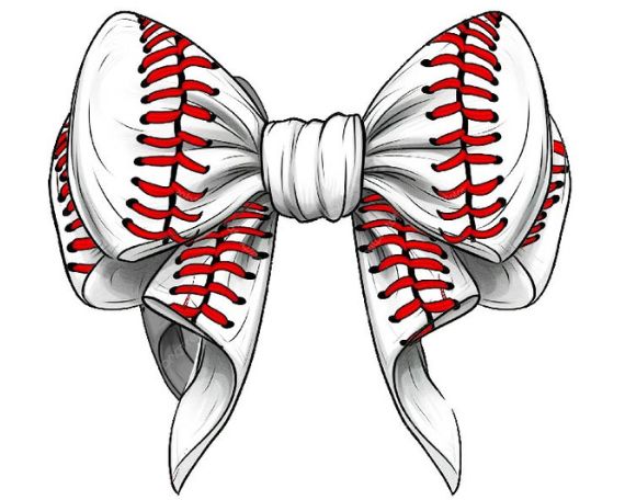 Baseball Bow Baseball Bow