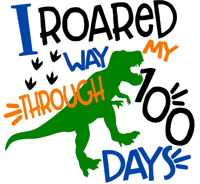 100 days of School Dinosaur