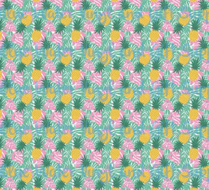 Pineapples with pink and Green