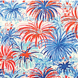 Lilly Fireworks Red White Blue
