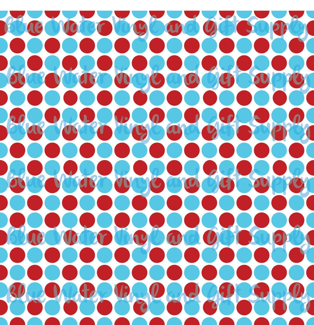 Dr Seuss medium polka dots