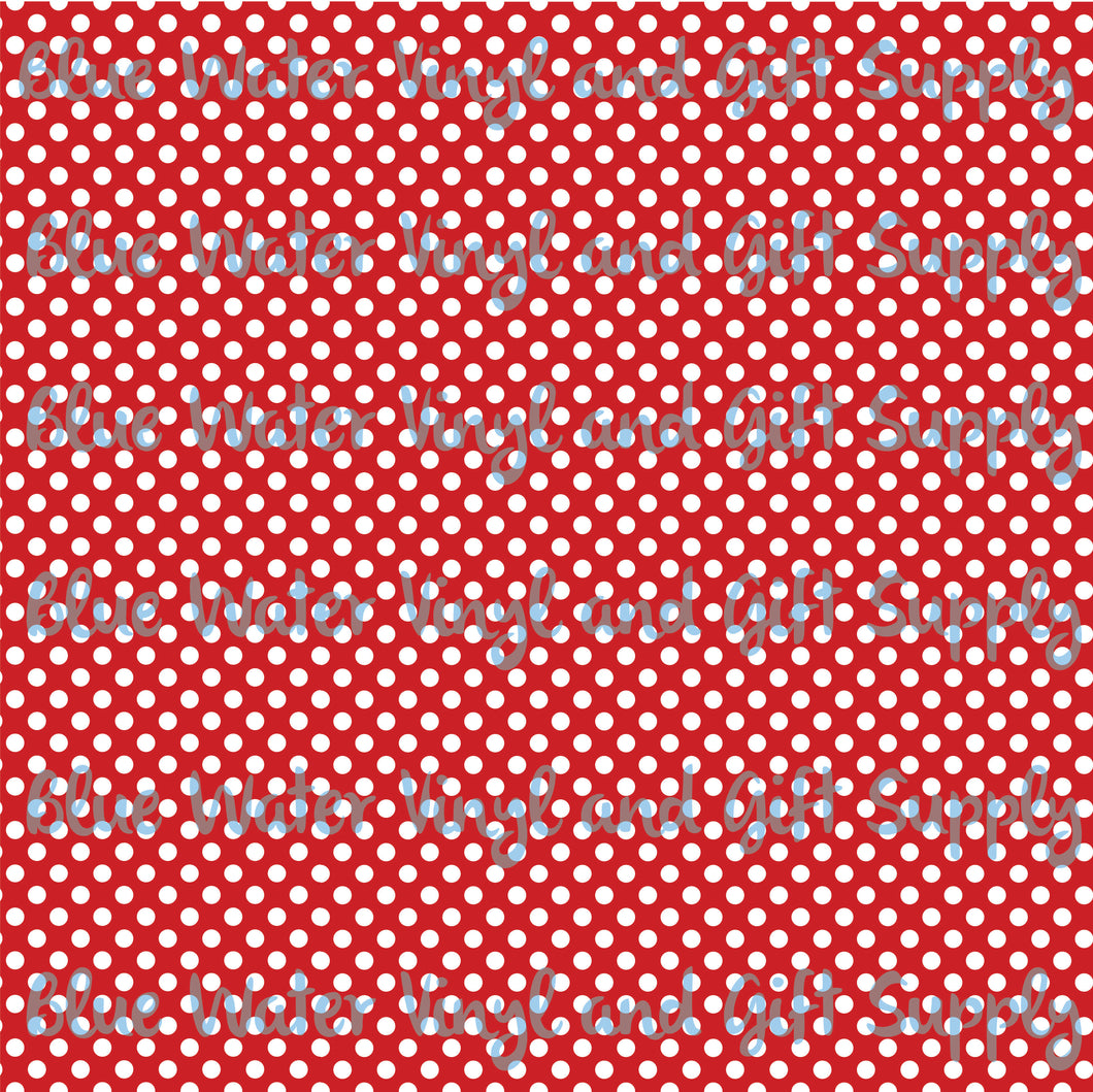 Polka Dots Red and White