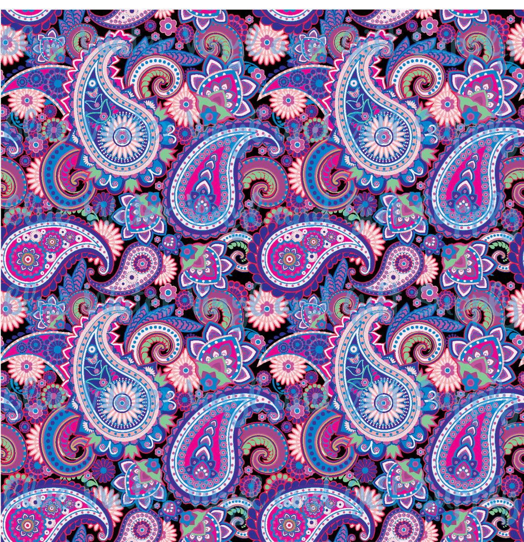 Paisley purple and pink