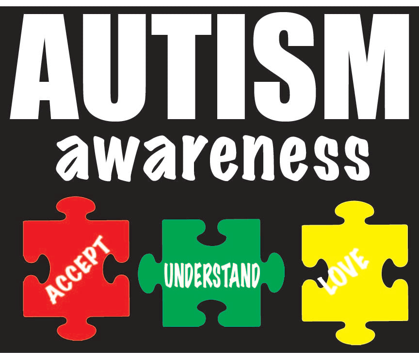Autism Awareness with Puzzle Pieces