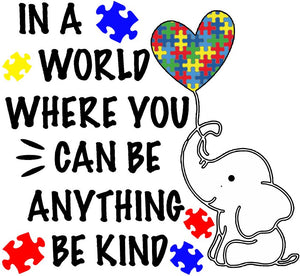 Autism Be Kind Elephant