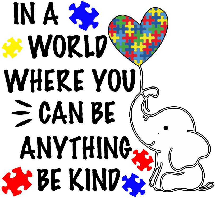Autism Be Kind Elephant