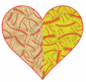 Baseball/Softball Heart