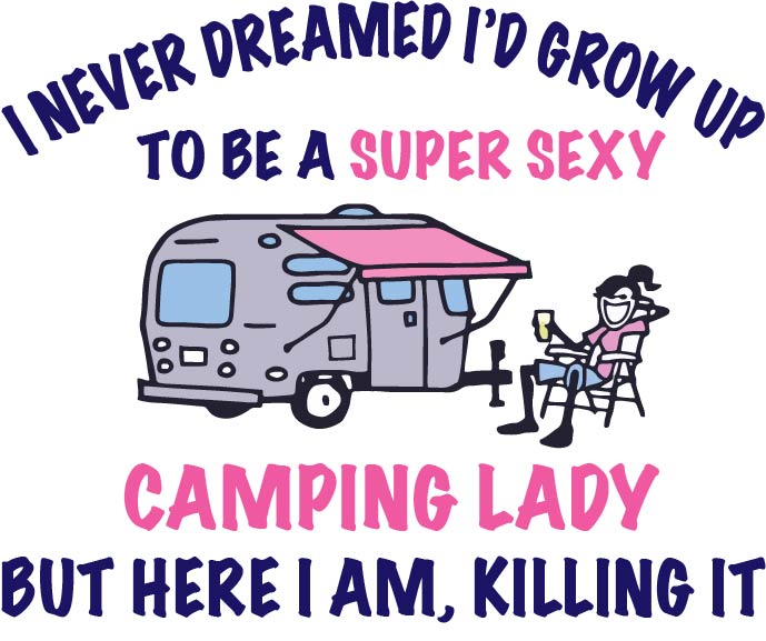 Camping Lady