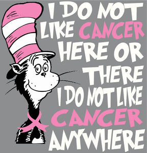 Dr. Seuss The Cat in the Hat Cancer Print