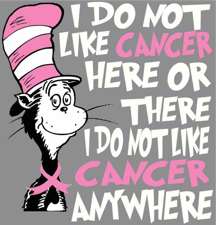 Dr. Seuss The Cat in the Hat Cancer Print