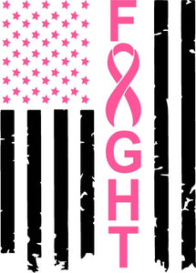 Breast Cancer Awareness FIGHT Flag
