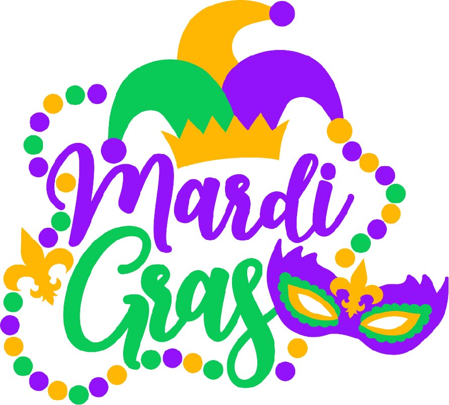 Mardi Gras Feathers - HTV Pattern