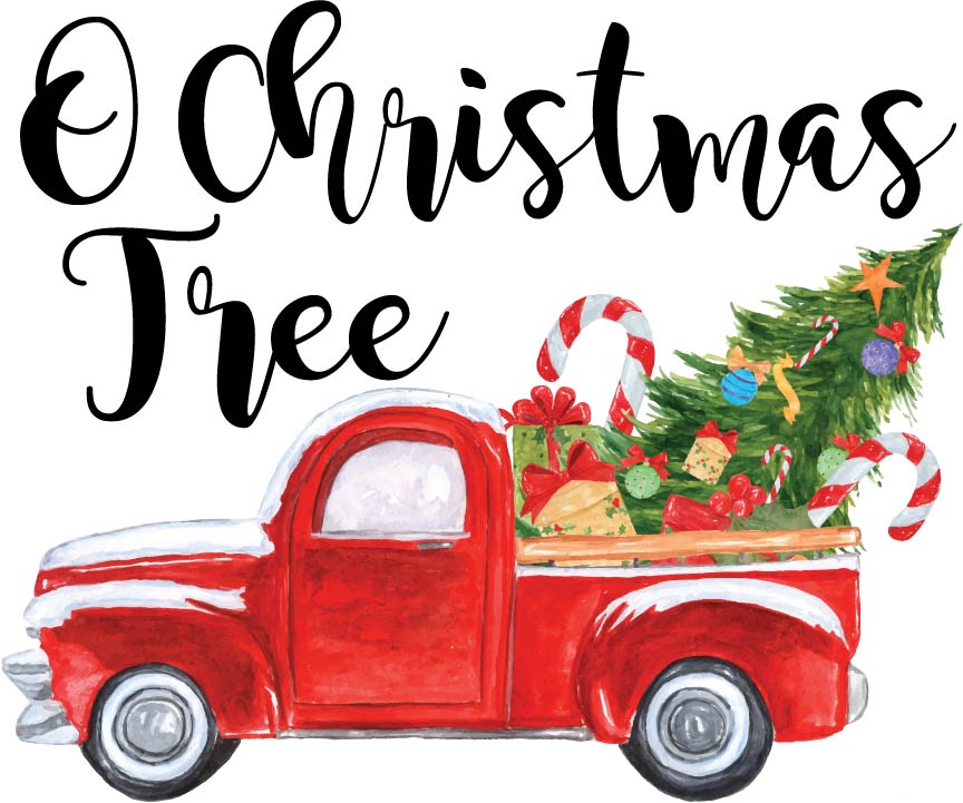 O Christmas Tree Red Truck