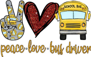 Peace Love Bus Driver