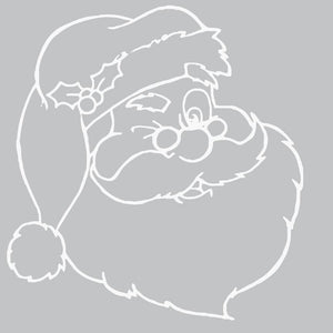 Christmas Santa Face Outline