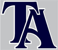 Tuscaloosa Academy Logo (blue with white outline)