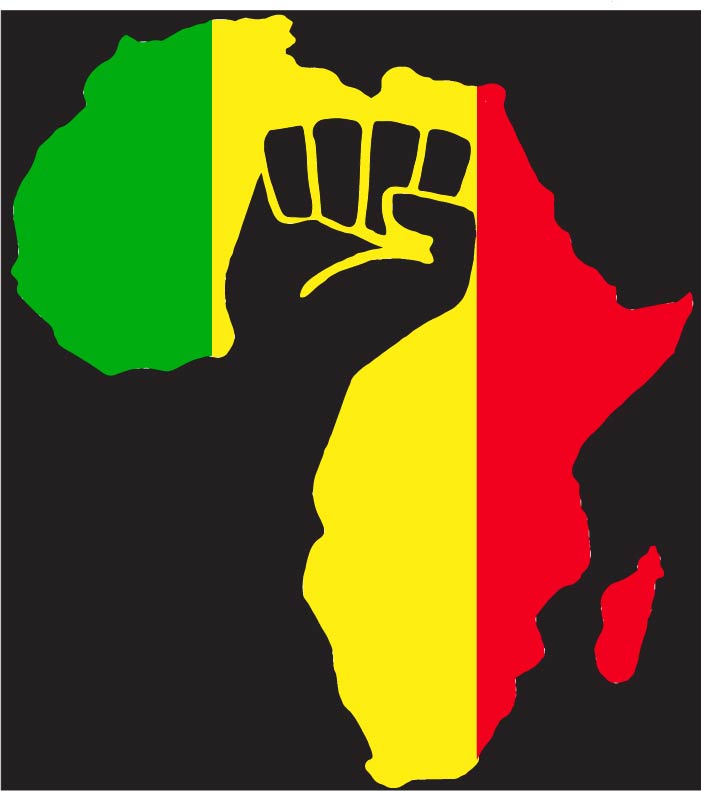 Black History Africa with Fist