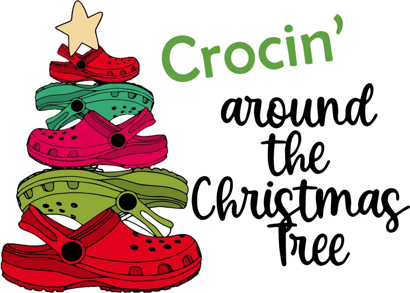 Christas Crocin' Around the Christmas Tree