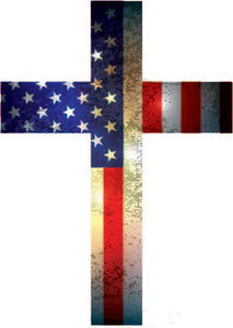 Cross with Flag