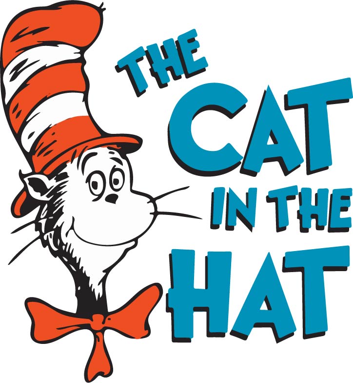 Dr. Seuss The Cat in the Hat Print (white background)