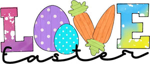 Easter Love Easter Carrots Letters