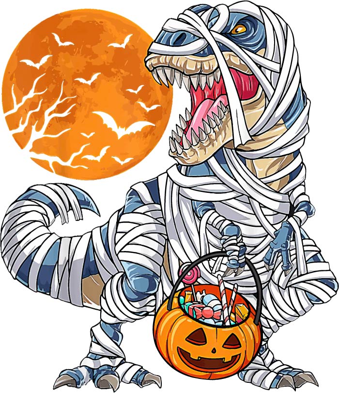 Halloween T Rex Mummy