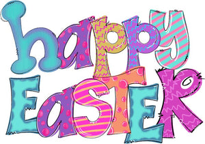 Happy Easter Cute Letters