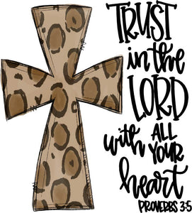 Leopard Cross Proverbs 3:5