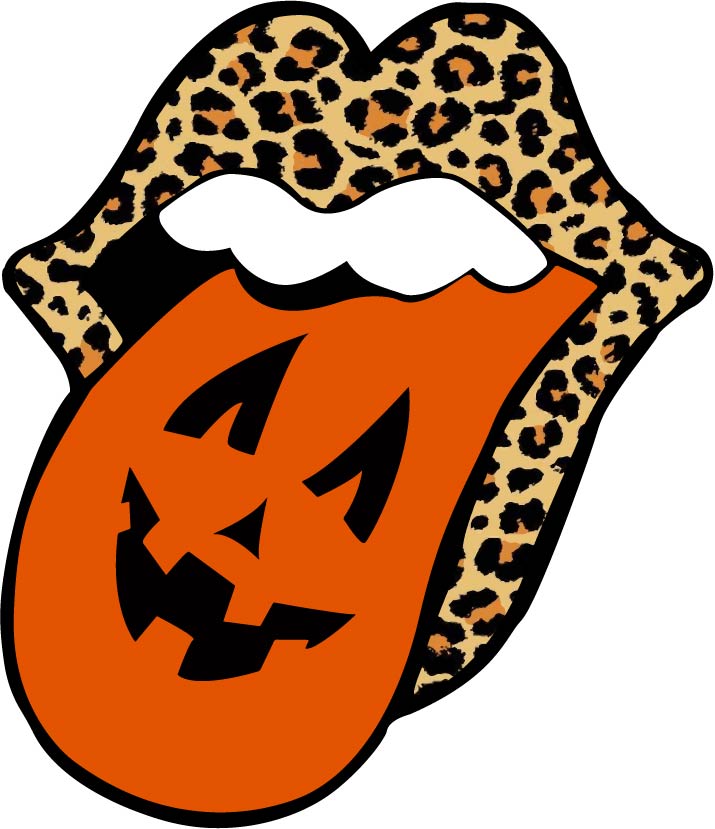 Leopard Lips Tongue Halloween
