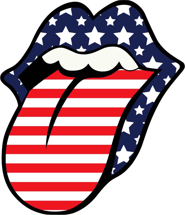 Patriotic Lips & Tongue