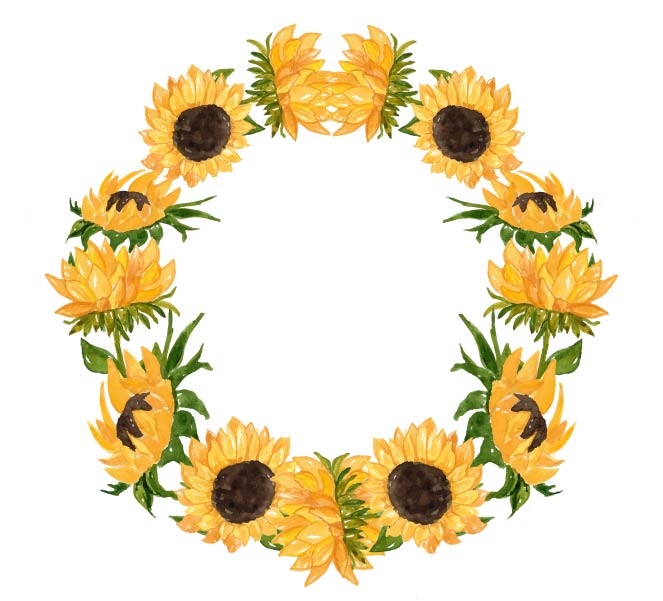 Sunflower Wreath